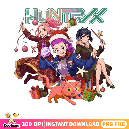 Witches crew huntrix png, christmas gifts png, huntrix png