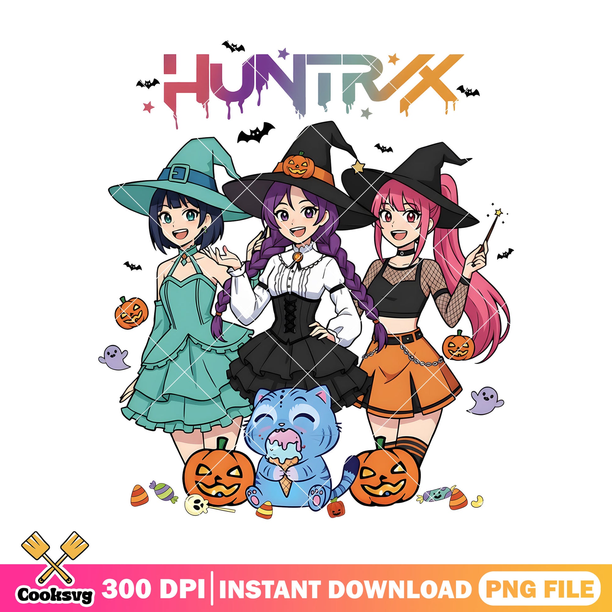 Witch girl huntrix png, huntrix girl png, kpop huntrix png