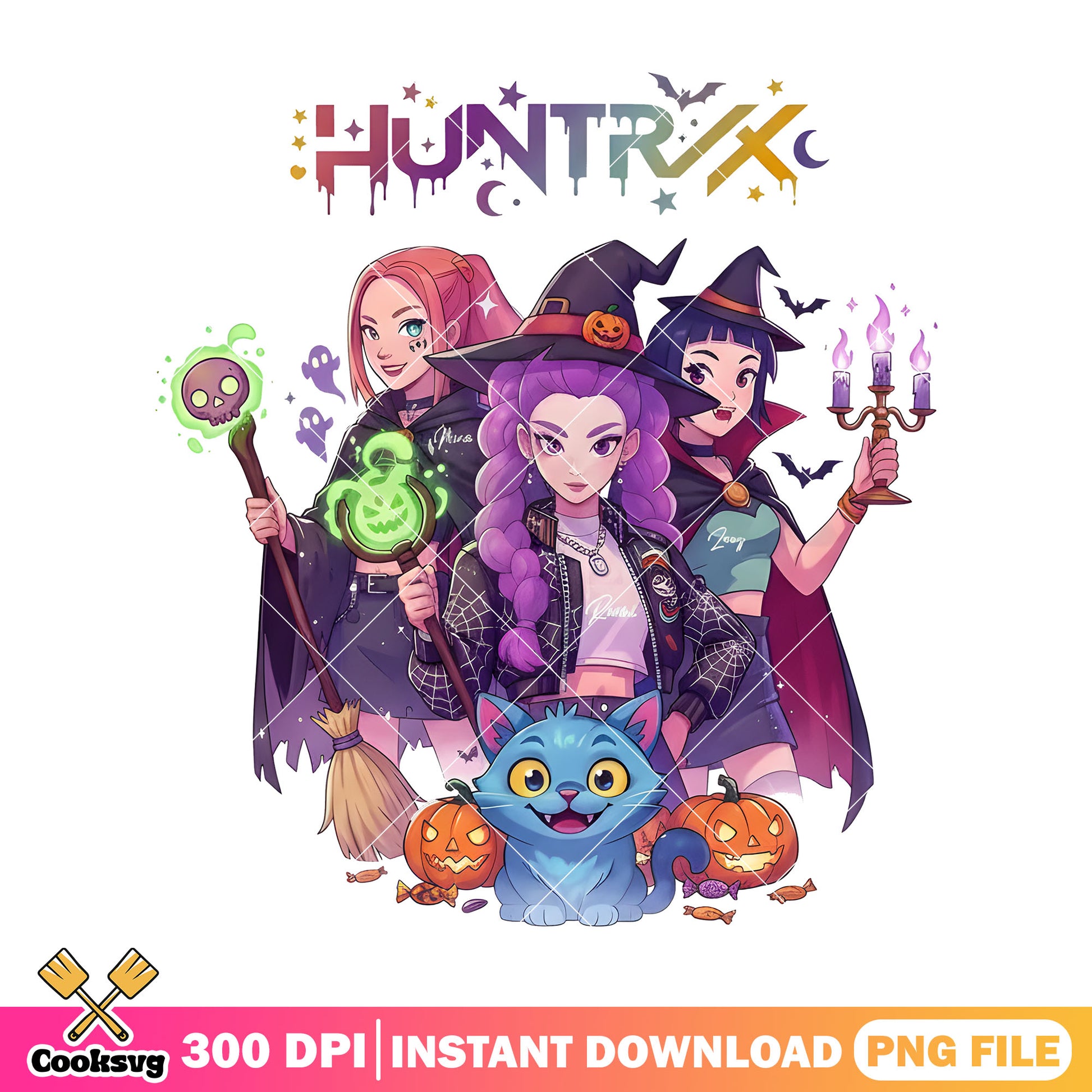 Witch huntrix girl png, huntrix costume png, huntrix kpop png
