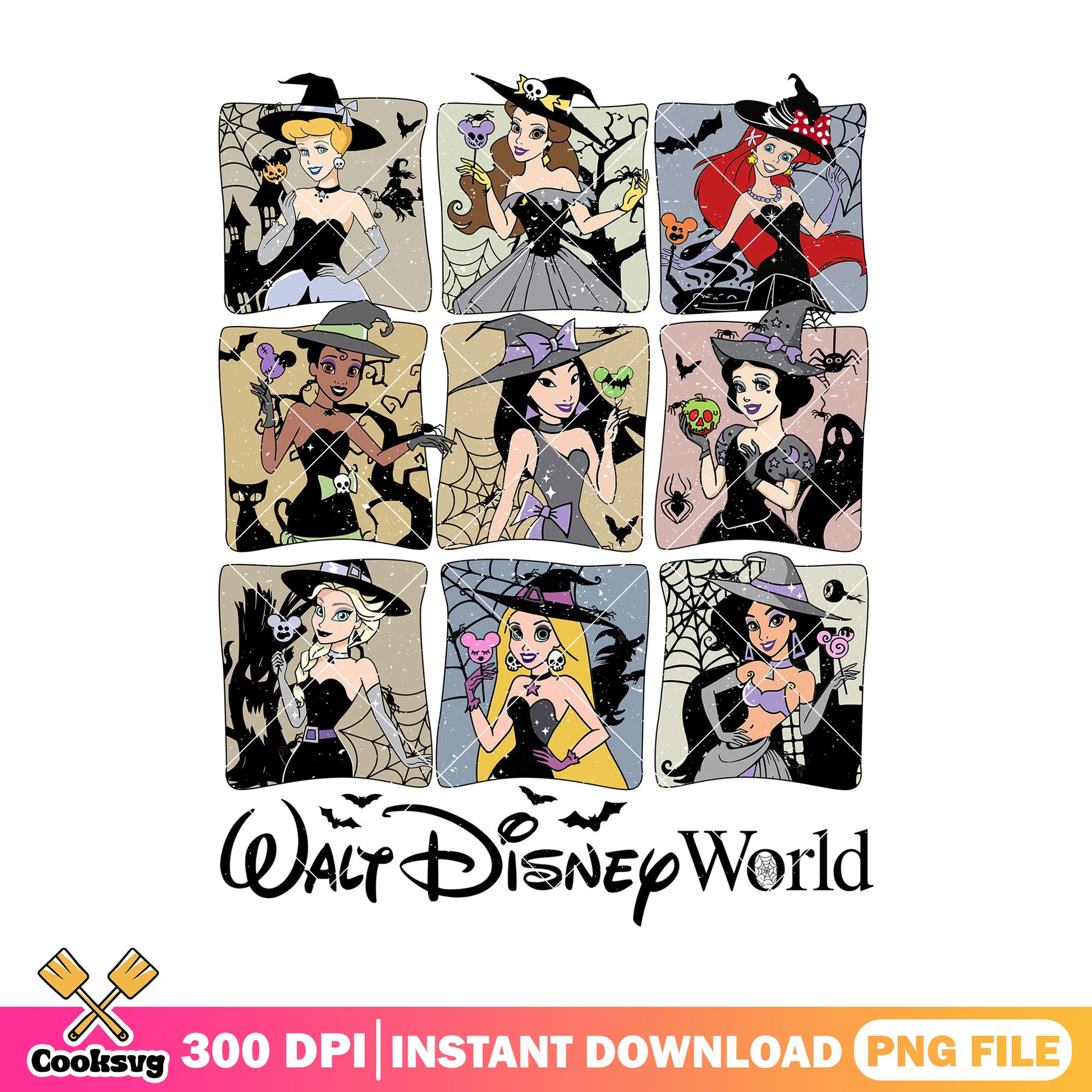 Witch princess halloween png, princess costume png, horror princess png