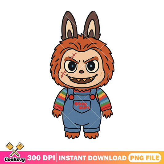 Wolf man labubu png, horror labubu png, spirit halloween png