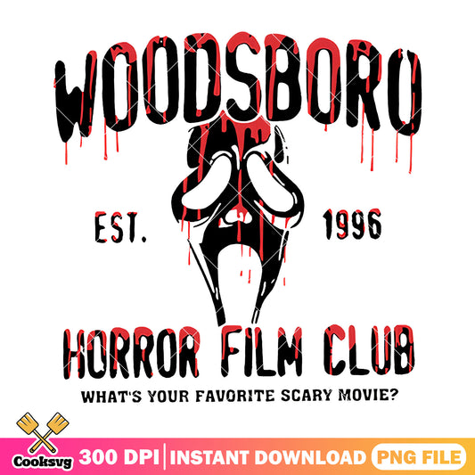 Woodsboro horror film club png, film halloween the beginning png