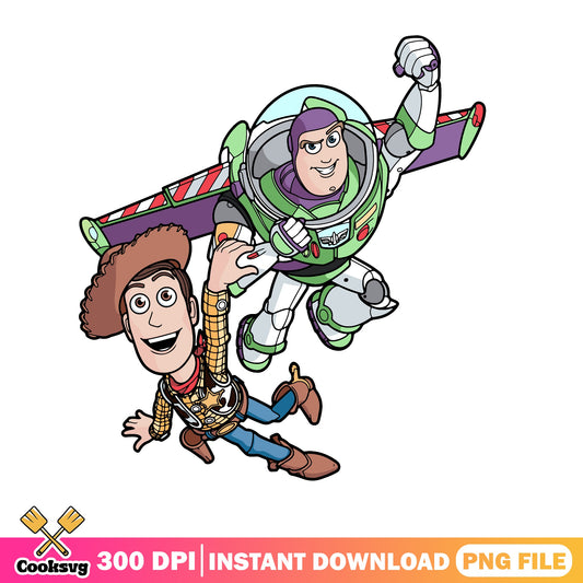 Woody And Buzz Lightyear PNG, Toy Story PNG, Disney PNG