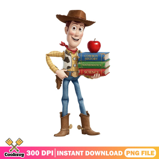 Woody Back To School PNG, Toy Story PNG, Disney Teacher PNG