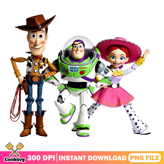 Woody Buzz Lightyear Jessie PNG, Toy Story Disney PNG, Pixar PNG