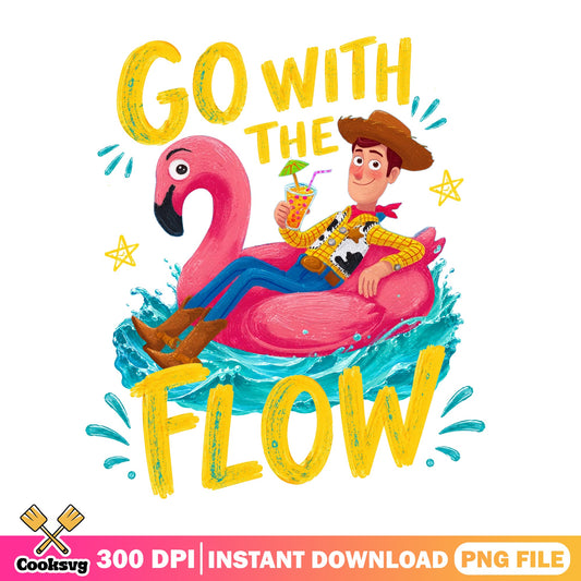 Woody Go With The Flow Summer PNG, Toy Story PNG, Disney PNG