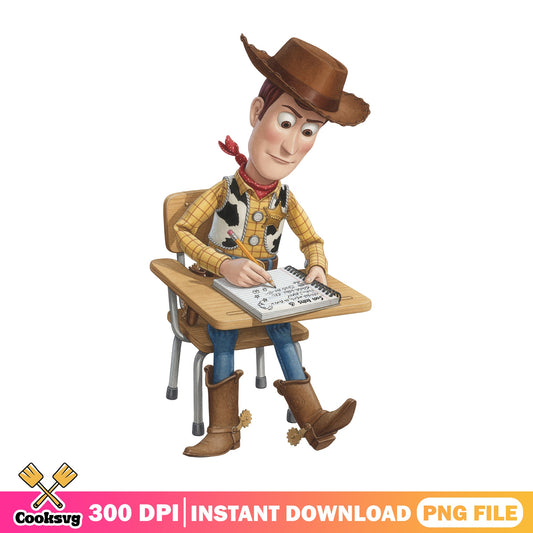 Woody Toy Story Back To School PNG, Disney PNG, Pixar PNG