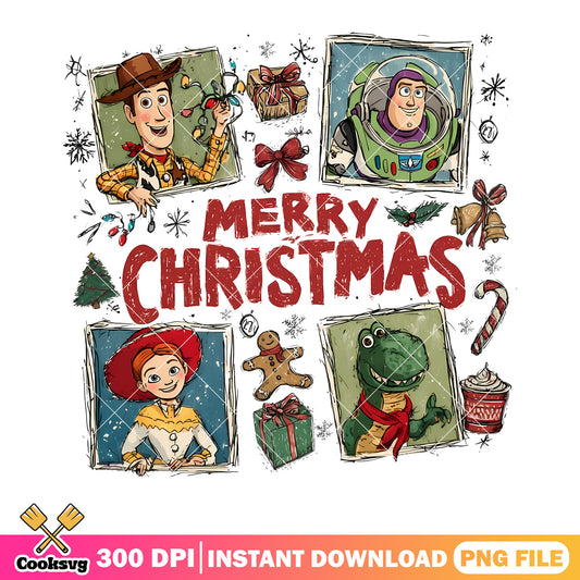 Woody buzz lightyear christmas png, merry christmas png, toy story png