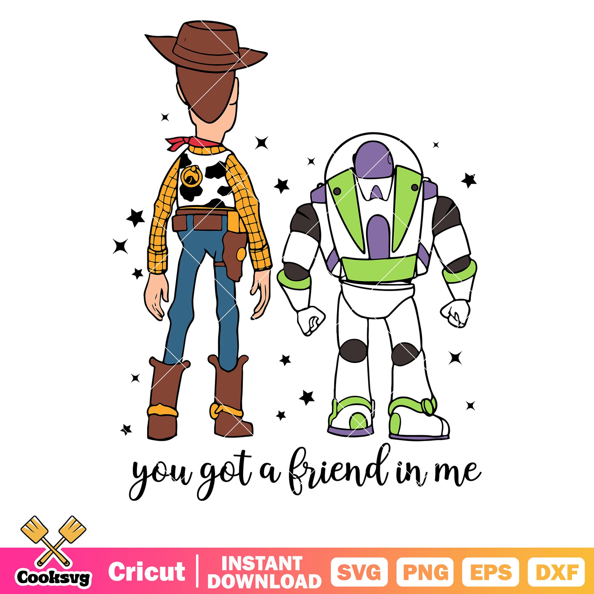 Woody buzz you got a friend in me disney svg, woody toy story svg, toy story friends svg