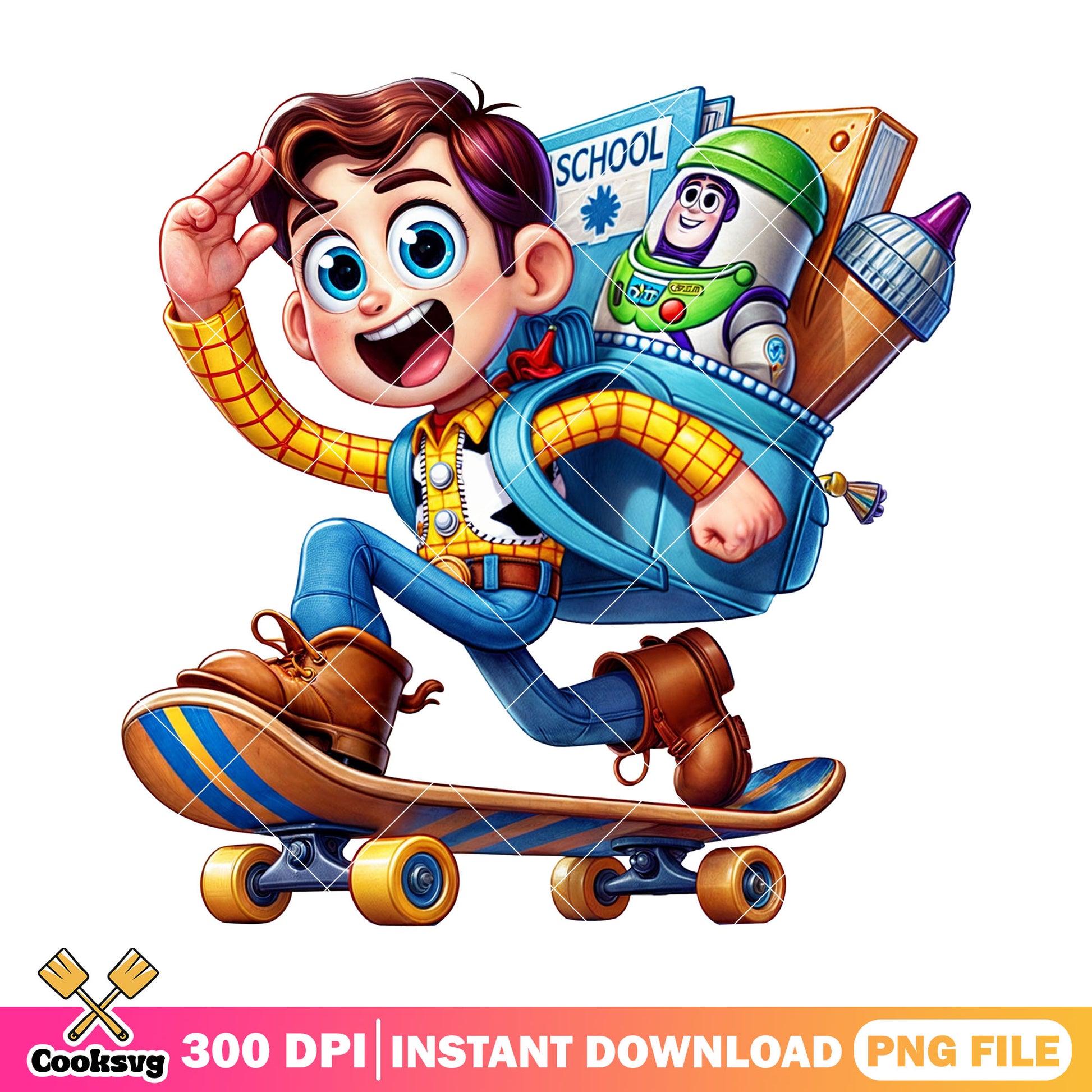 Woody going school png, welcome back to school png, toy station png