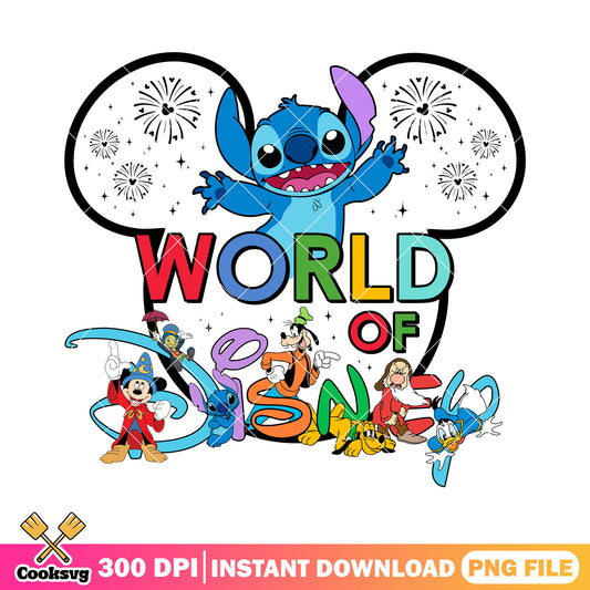 World of disney stitch png, disney stitch png, stitch movie png