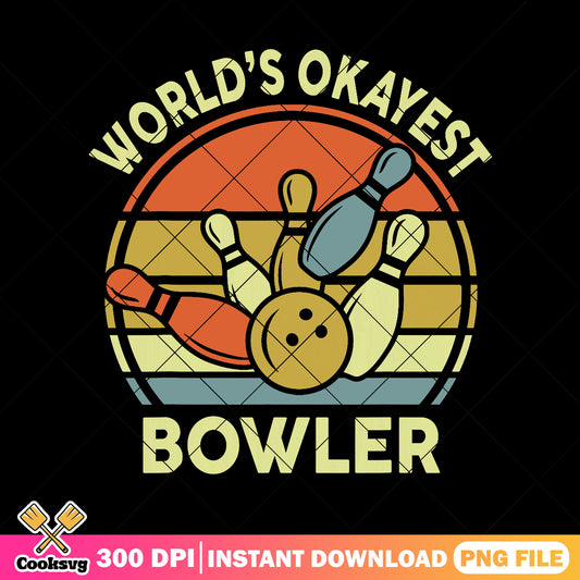 Worlds okayest bowler png, bowling gif funny png, best dad png