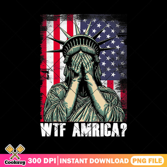 Wtf america statue png, america flag png, america statue png