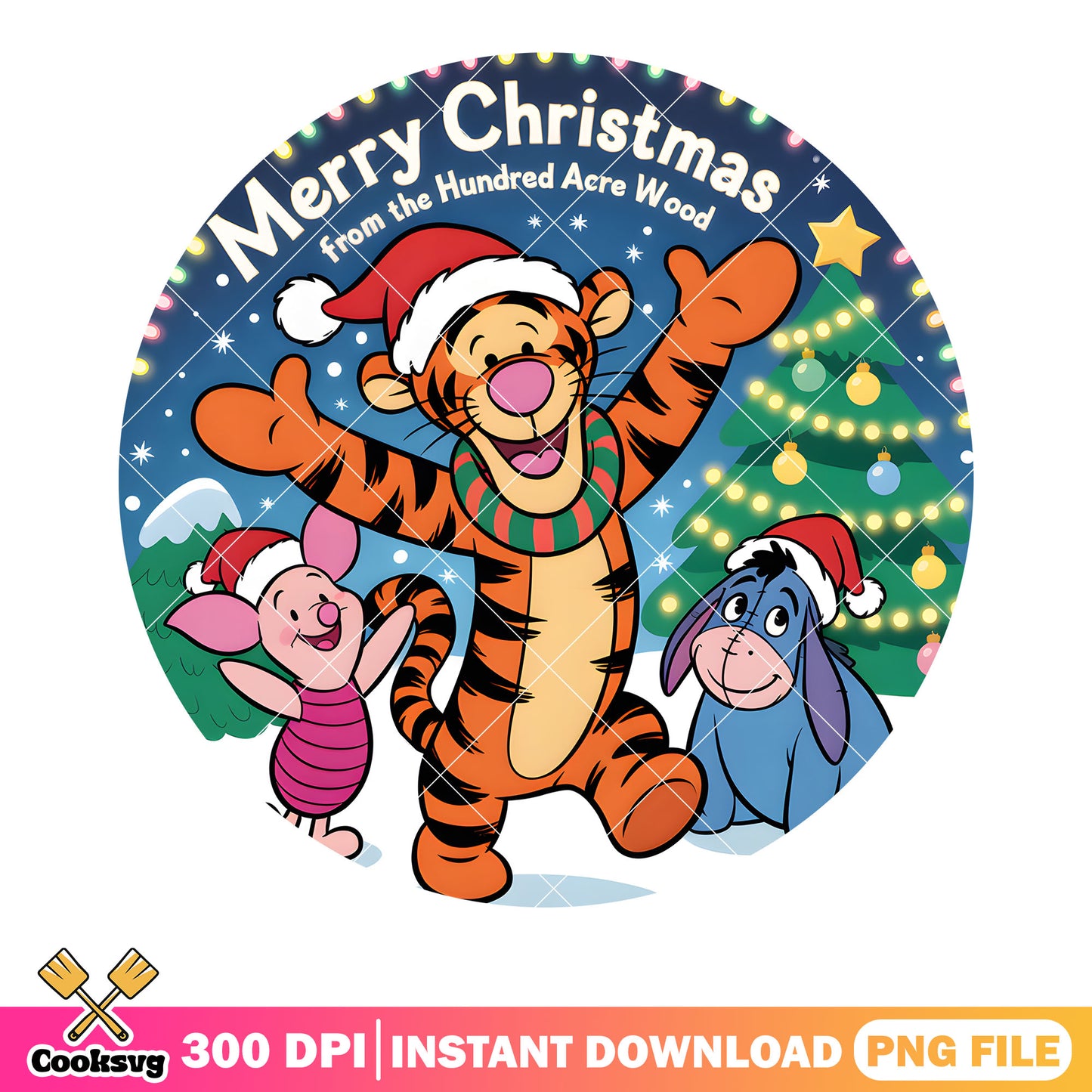 Xmas from he dundred acre wood png, pooh friends png, disney piglet png