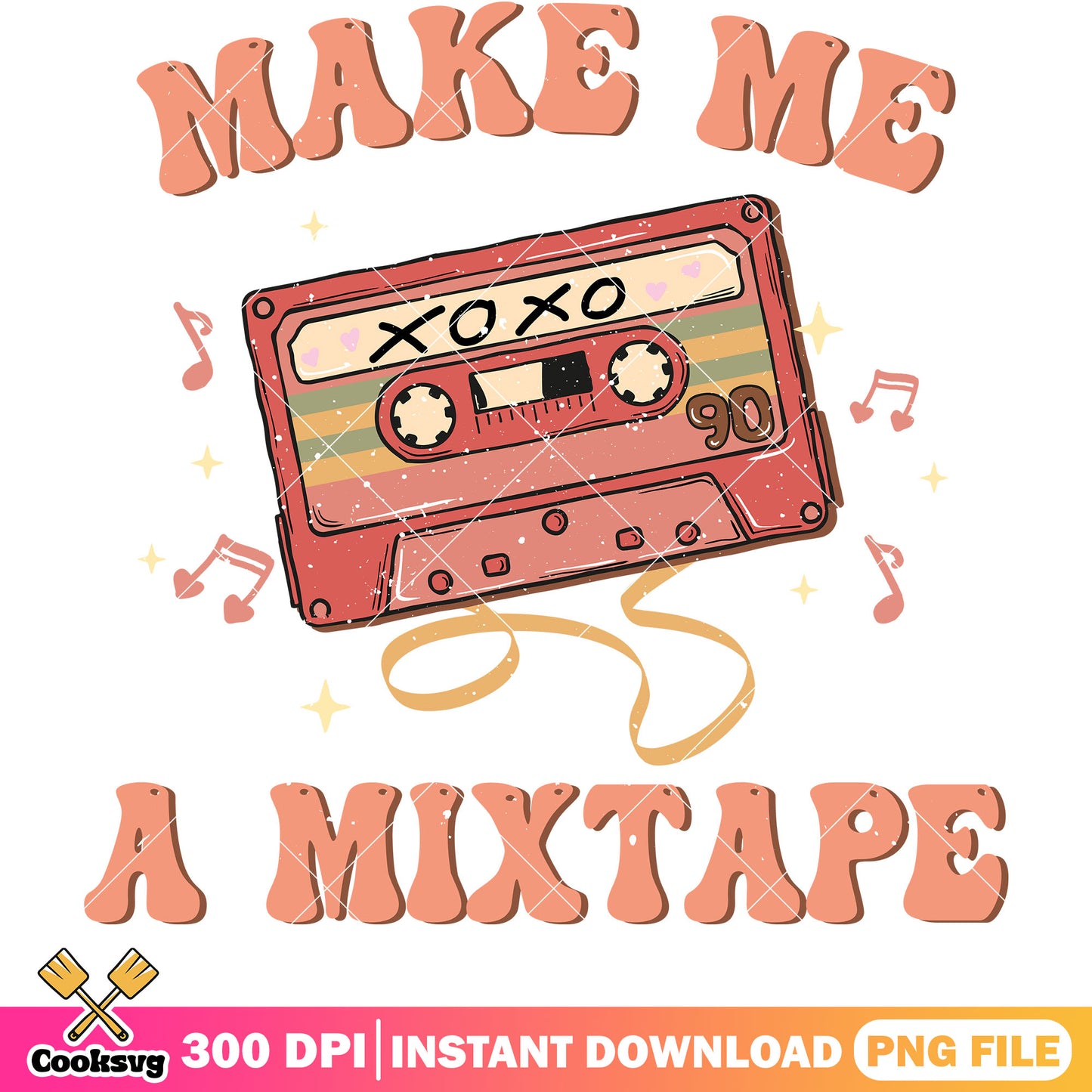 Xoxo valentine make me a mixtape png, valentine quotes png