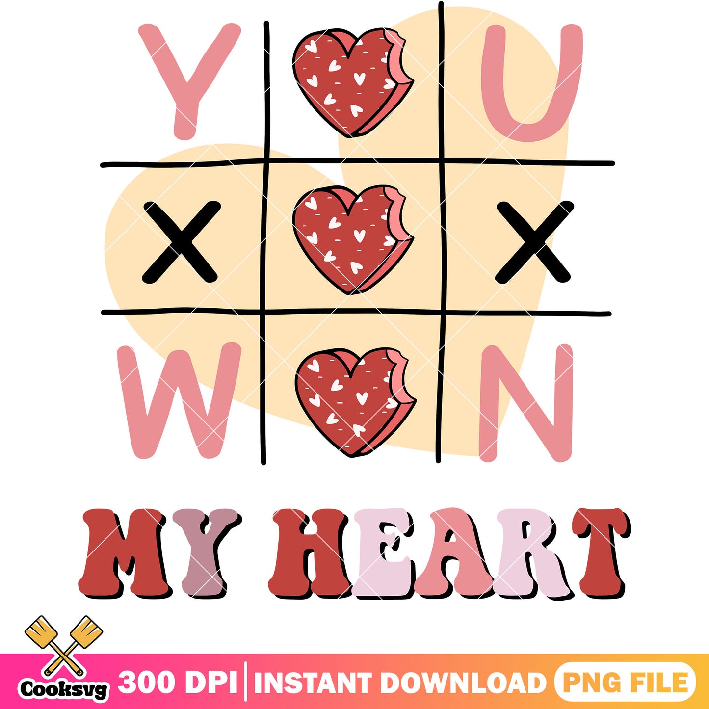 Xoxo valentine you won my heart png, xoxo valentine png