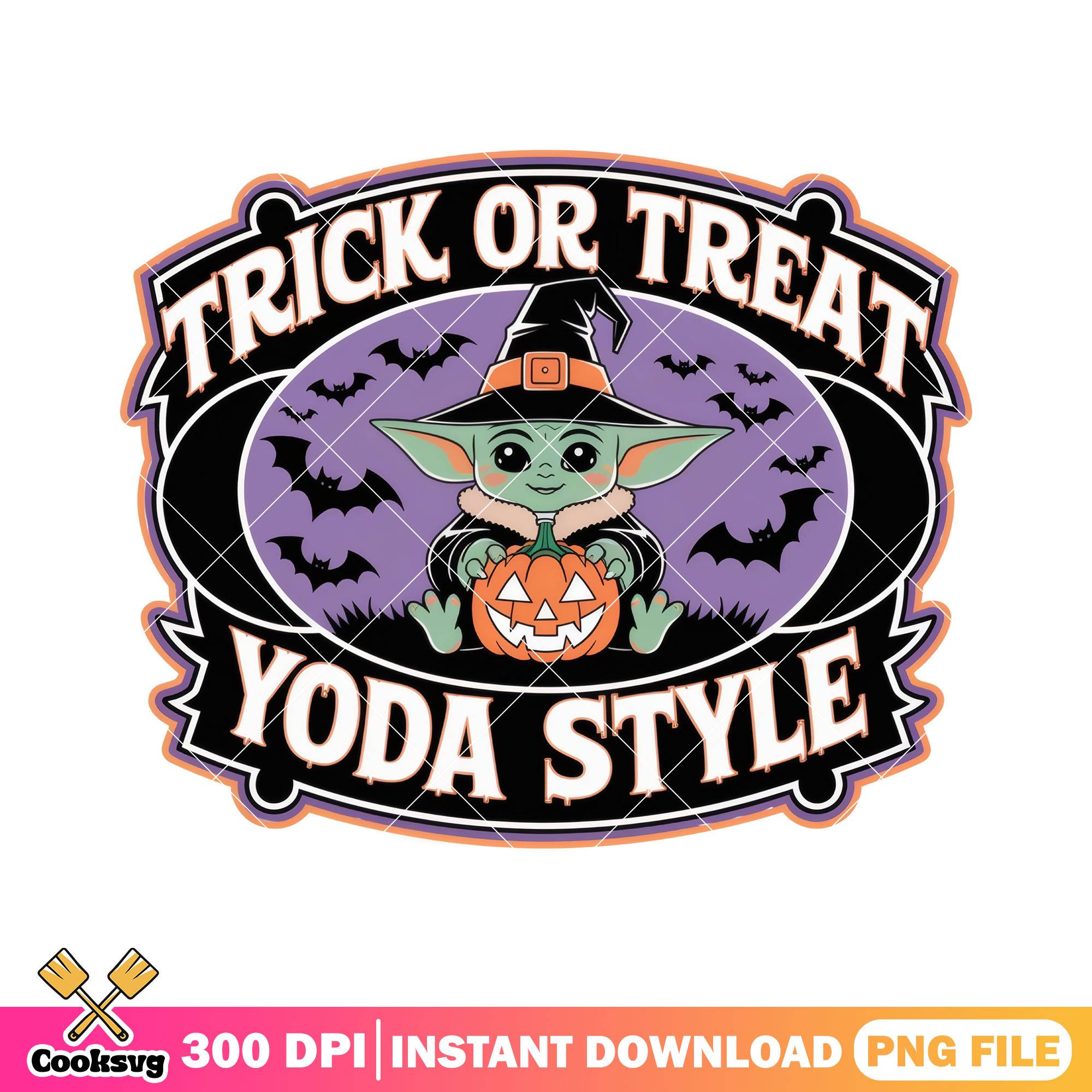 Yoda style halloween png, halloween candy png, baby yoda png – Cooksvg