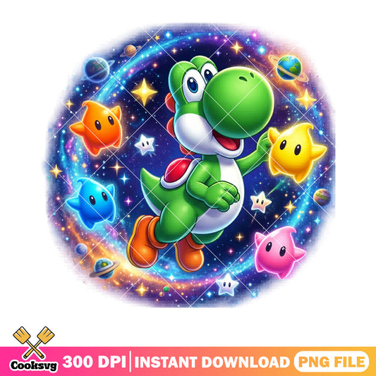 Yoshi classic vibes png, mario characters png, super mario galaxy png