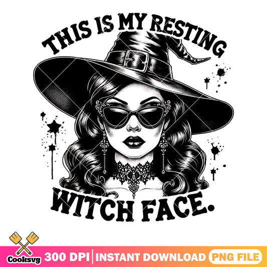 Young Witch is resting png, wavy hair png, halloween scary png