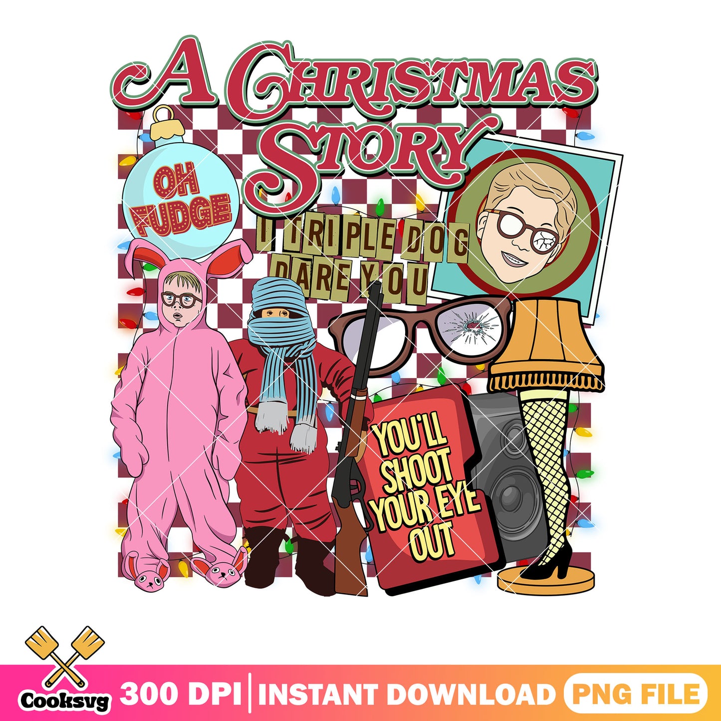 You will shoot your eya out png, background caro png, oh fudge png