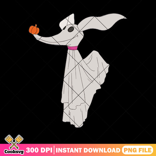 Zero dog horror design png, zero horror png, what is halloween png