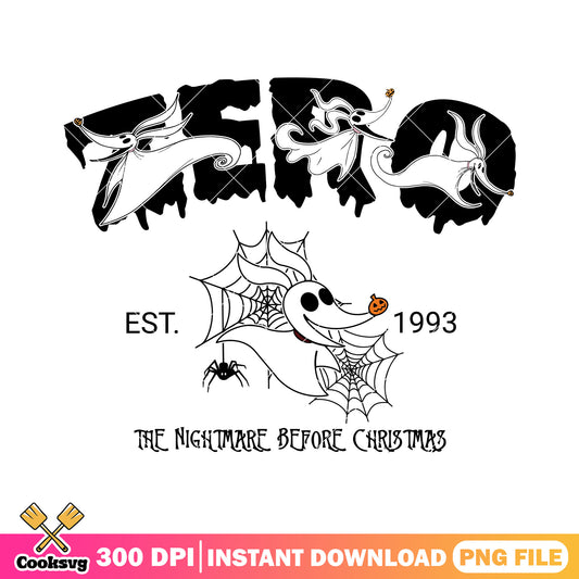 Zero ghostly nightmare png, zero halloween png, scary movies png