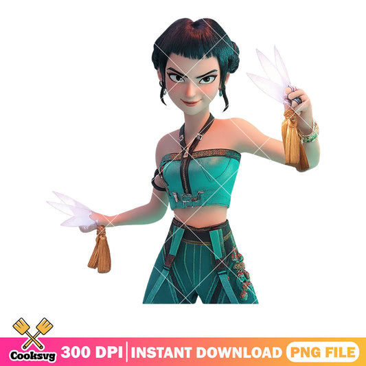 Zoey 3d huntrx kpop png, warrior action pose png, 3d logo zoey png