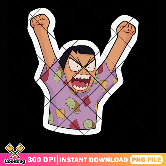 Zoey anger lovely png sticker, zoey kpop png, huntrix member png