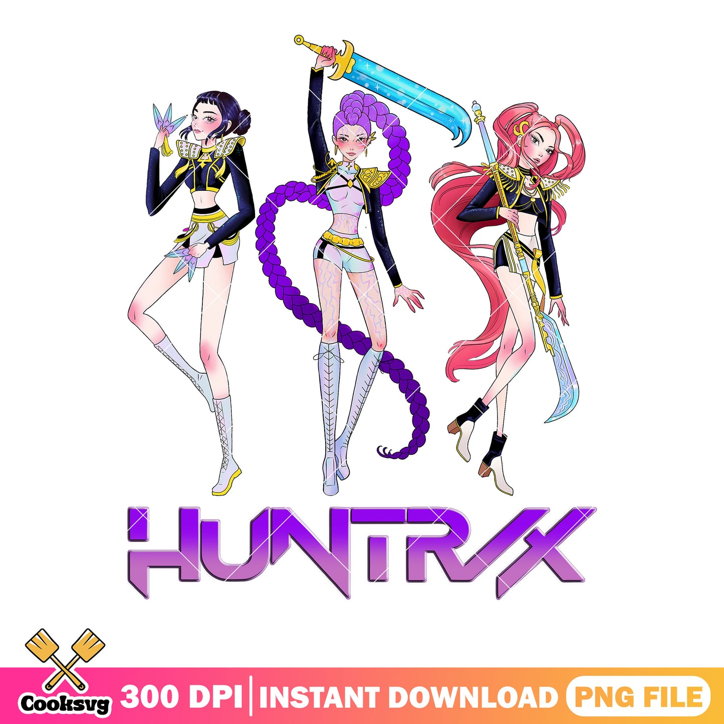 Zoey assasin huntrix kpop png, rumi huntrix png, mira huntrix png