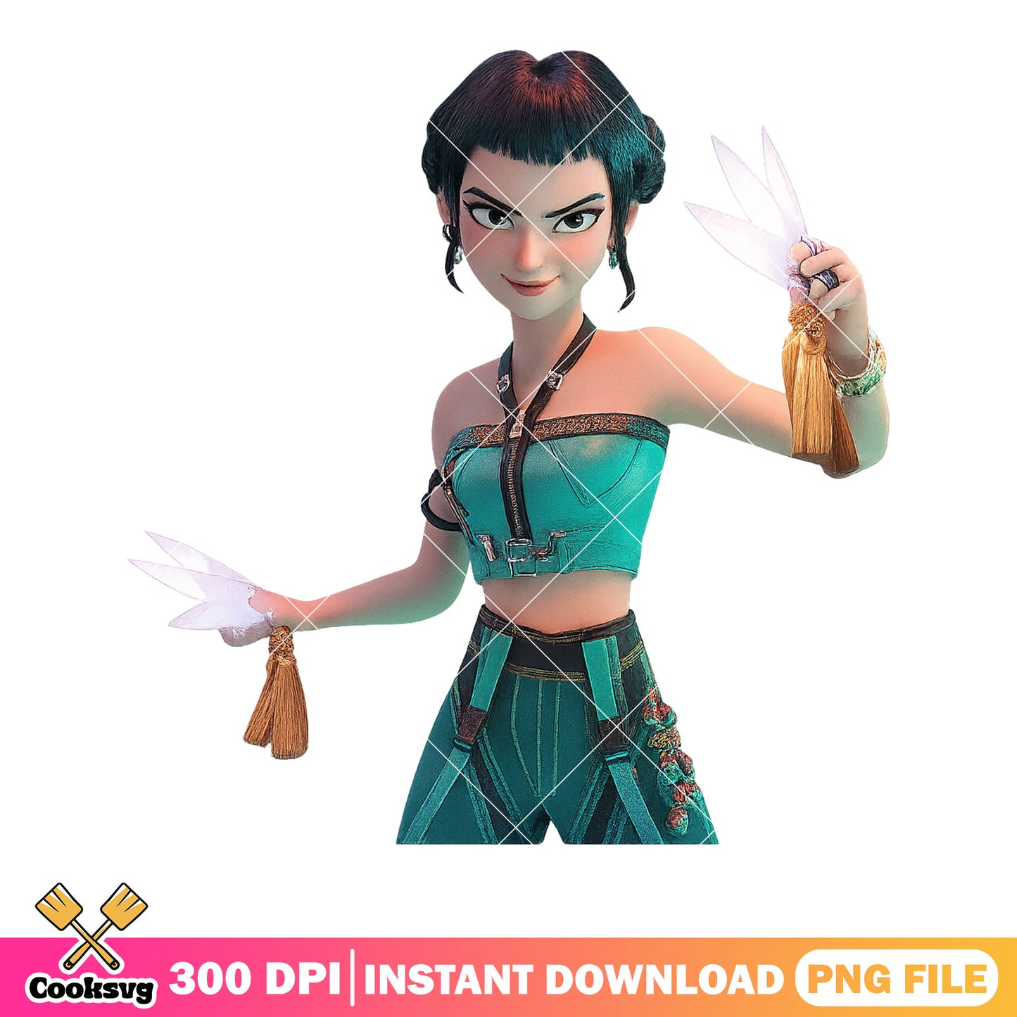 Zoey demon hunter kpop png, huntrix kpop png, huntrix movie png