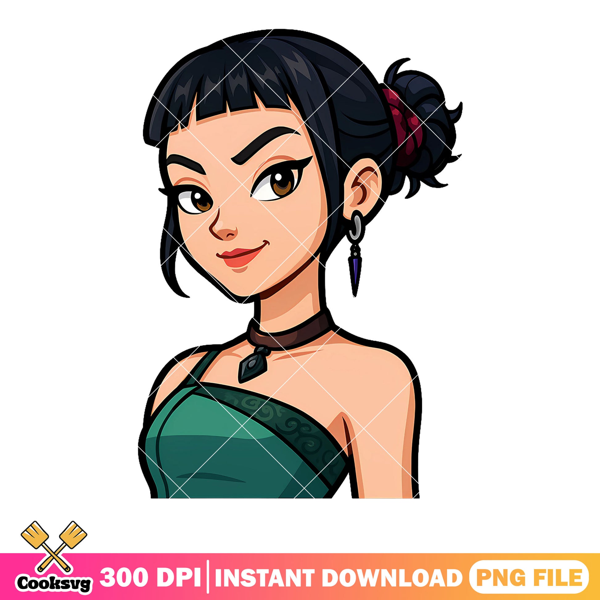 Zoey hunter character png, huntrix zoey png, kpop demonn hunters png
