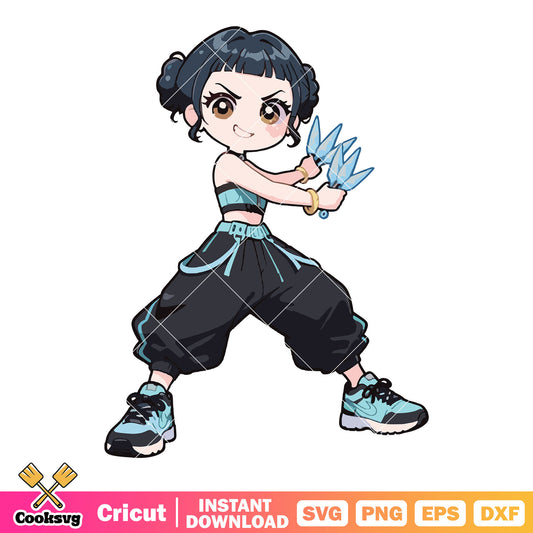 Zoey hunter idol svg, huntrix netflix svg, zoey kpop svg
