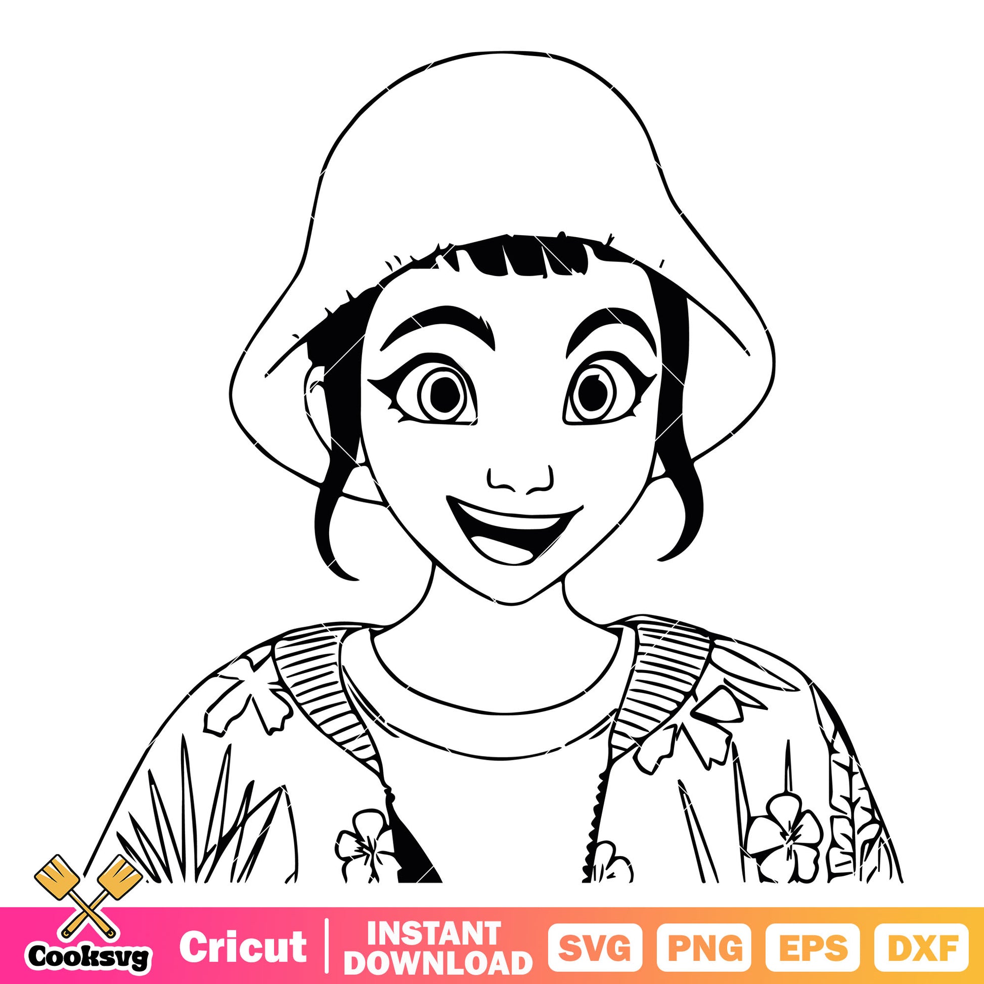 Zoey kpop hunters smile svg, kpop hunter zoey svg, kpop demon hunters svg