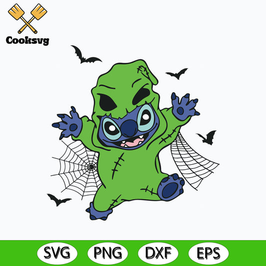 Disney Stitch x Oogie halloween svg