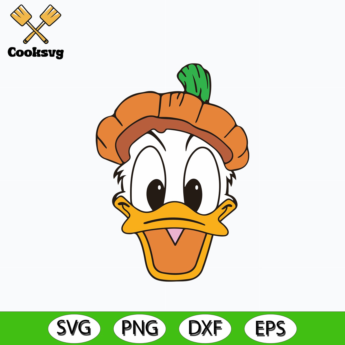 Disney halloween donald duck head svg