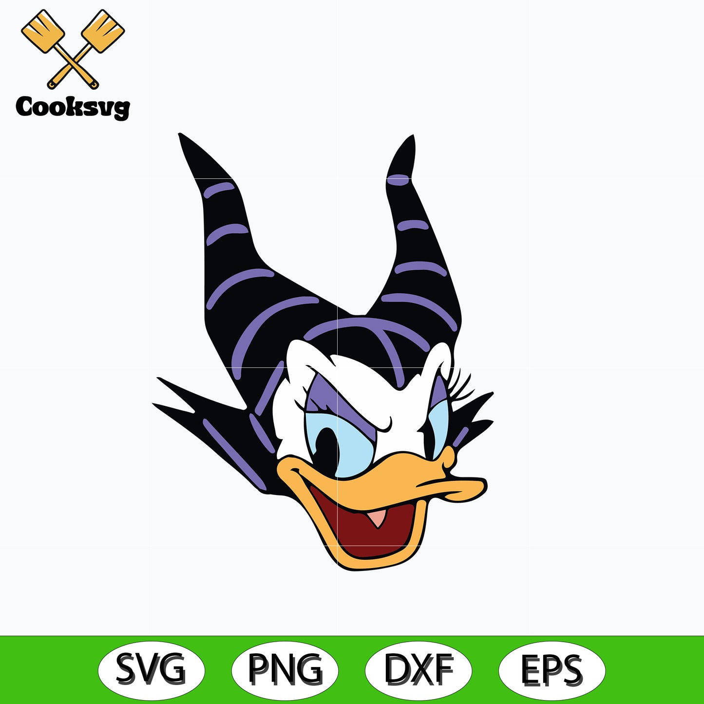 Daisy duck Maleficent halloween svg