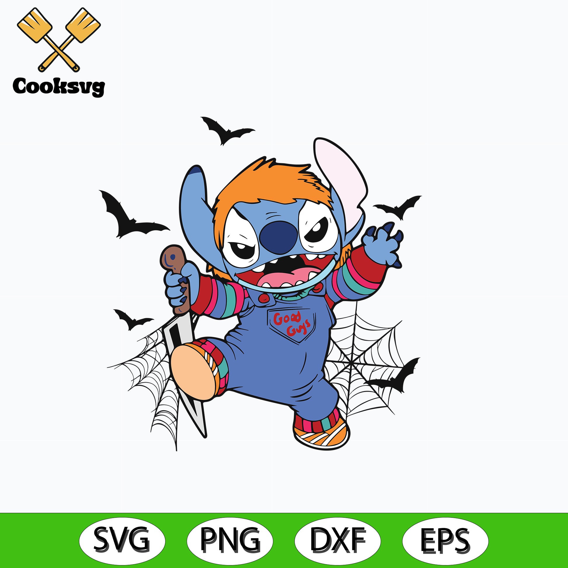 Stitch Chucky horror halloween svg