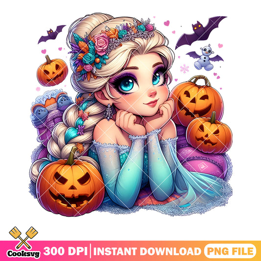 elsa frozen png, halloween princess png, disney halloween png