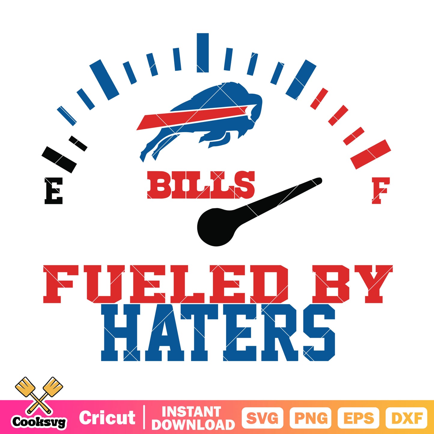 fueled by haters svg, american football leauge svg, buffalo bills svg