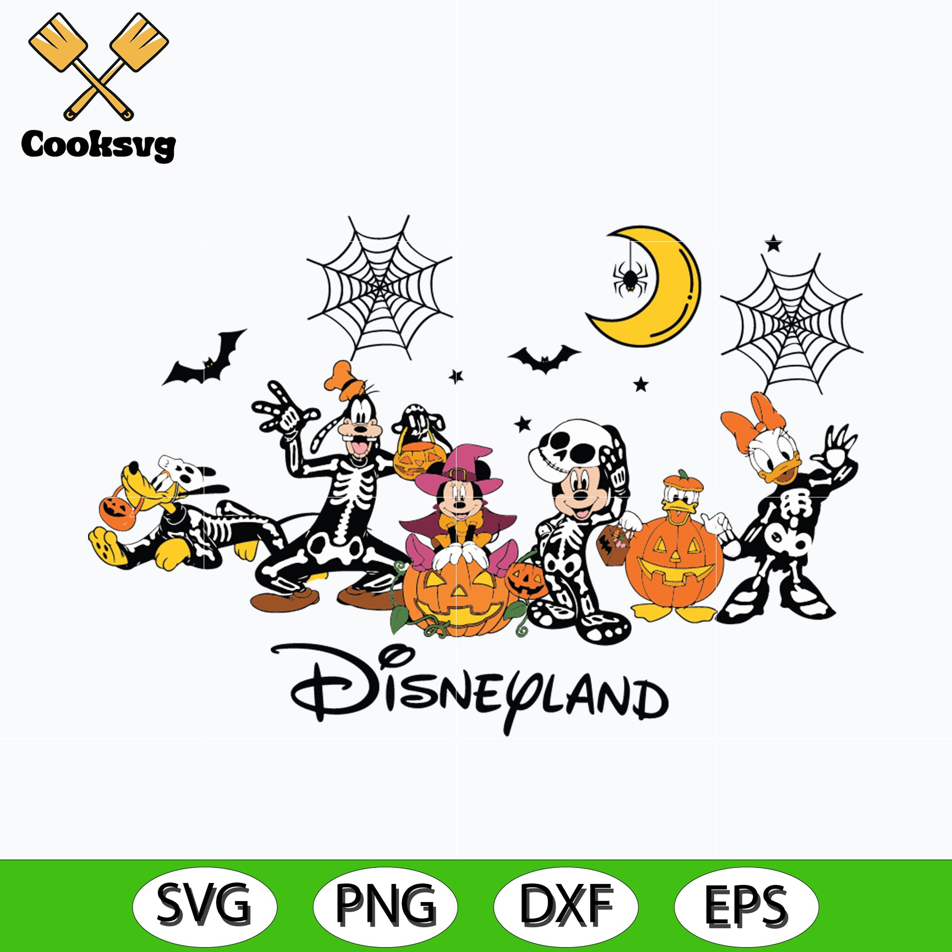 Mickey friends halloween disneyland svg