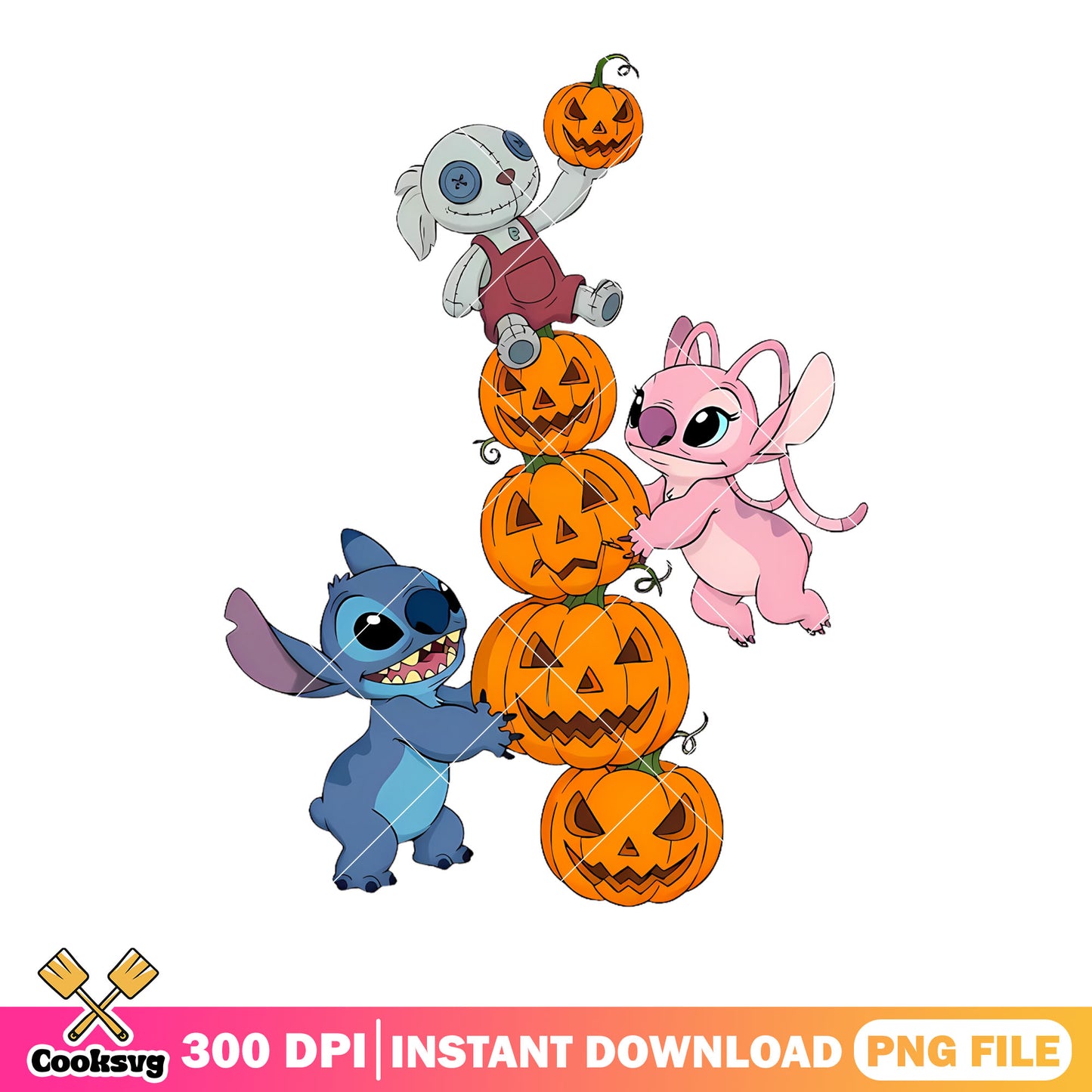 jack o lantern tower png, angel and stitch png, halloween costume png