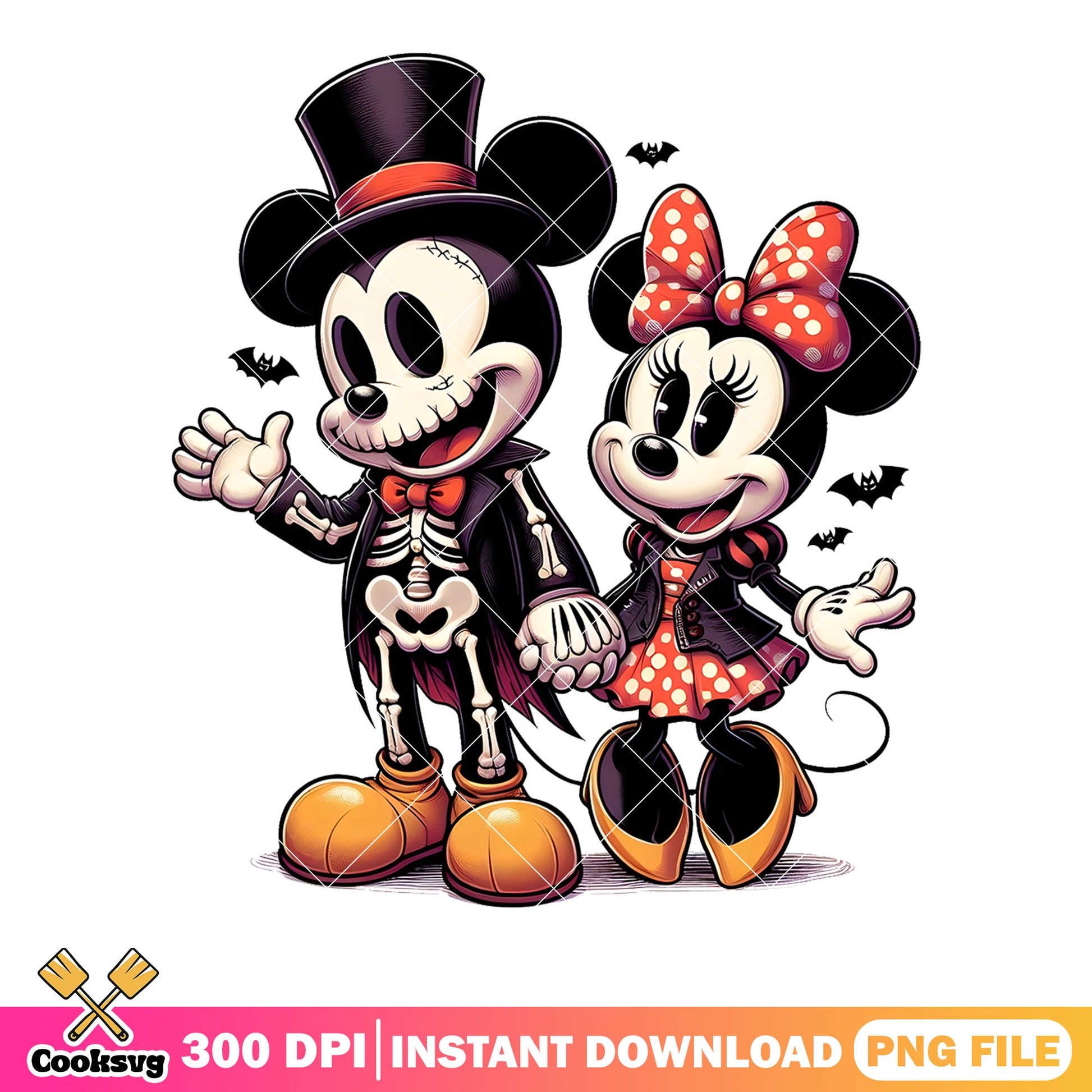 mickey and minnie mouse png, skeletons mickey mouse​​ png, disney png