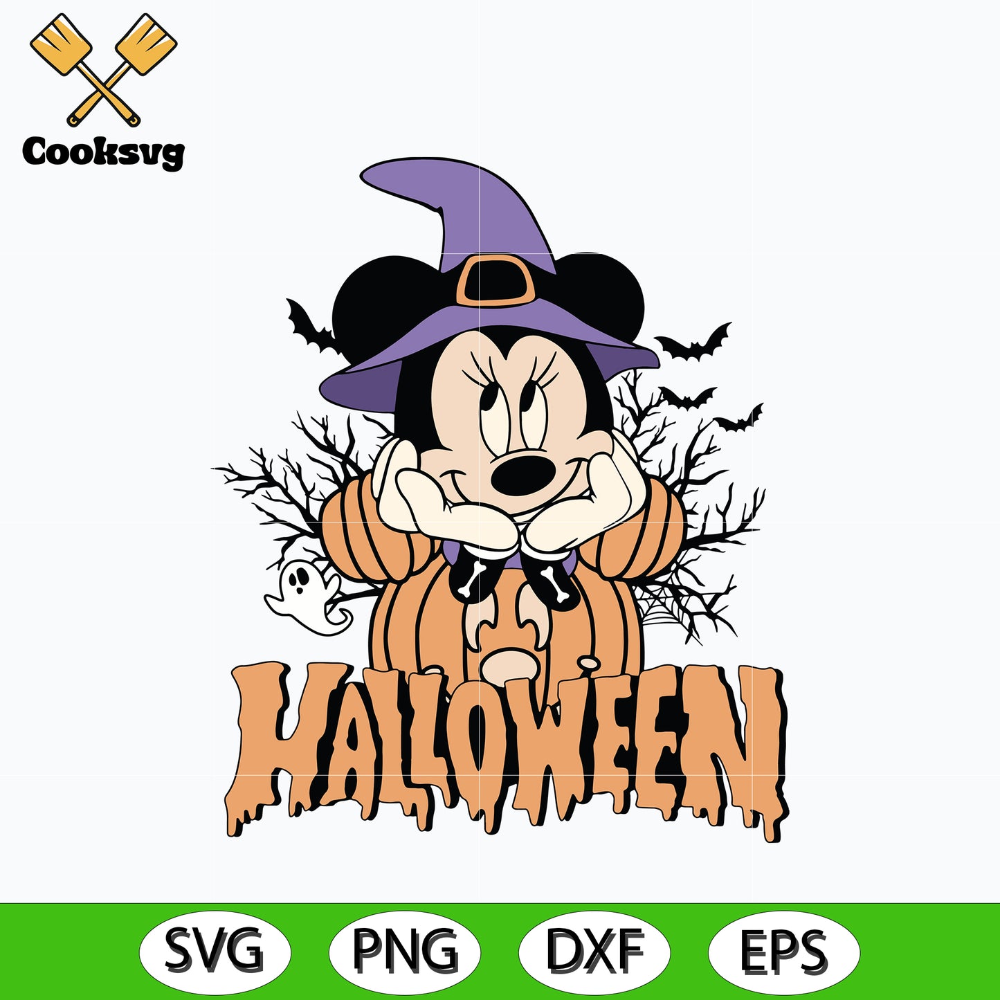 Minnie mouse halloween svg