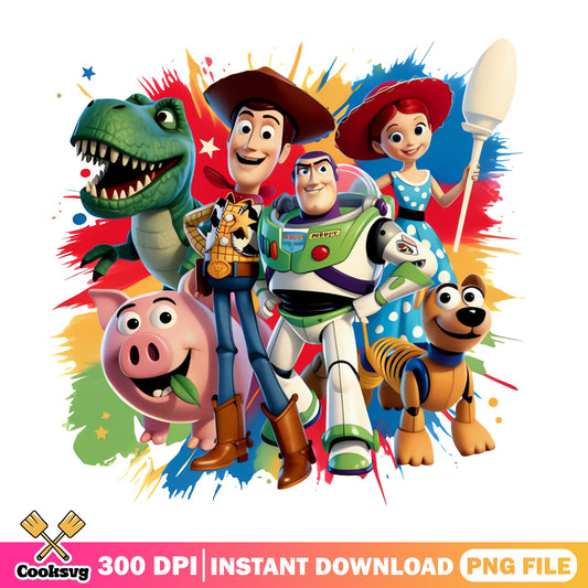 Toy Story Characters PNG, Woody Buzz Lightyear PNG, Disney PNG