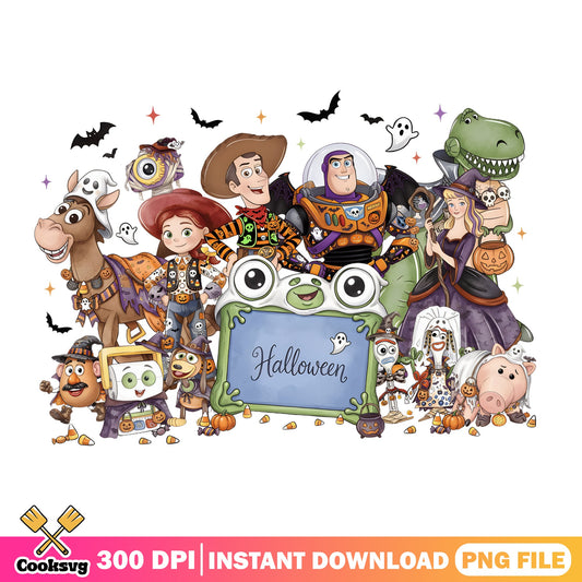 Toy Story Halloween PNG, Disney Halloween PNG, Woody Buzz PNG
