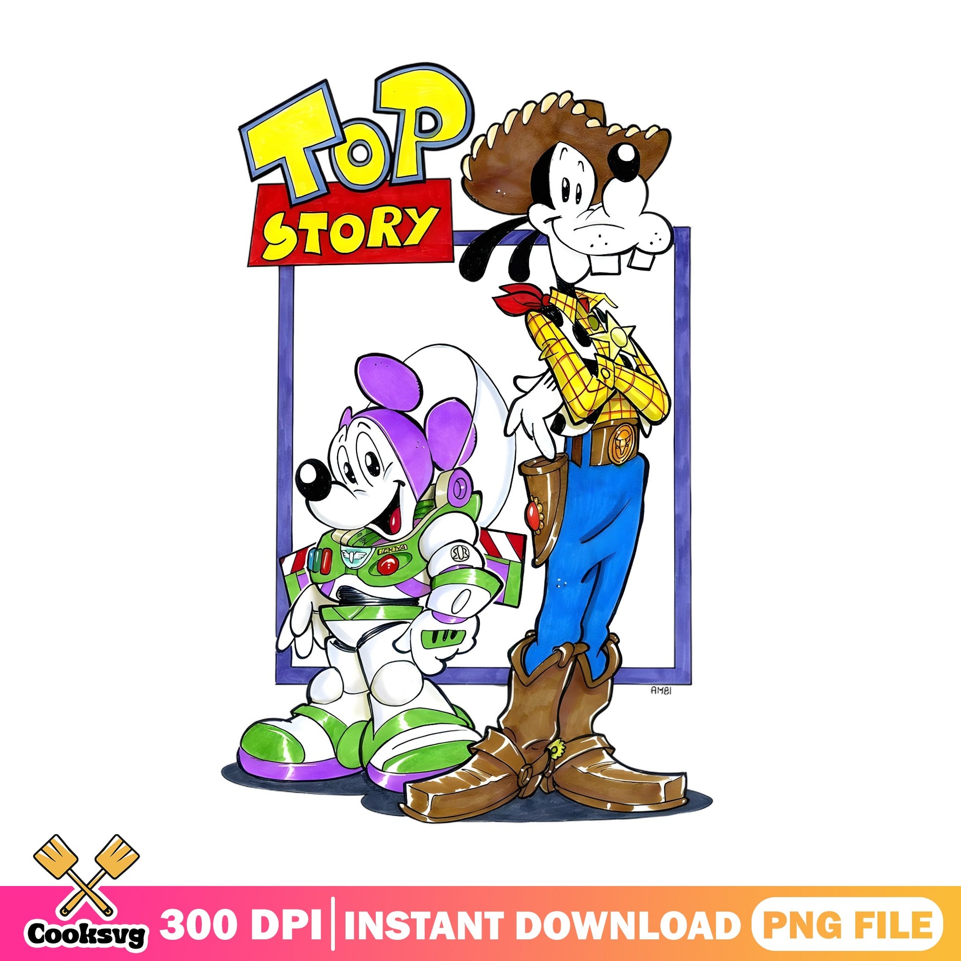 Mickey And Goofy Toy Story PNG, Disney Cartoon PNG, Buzz Woody PNG