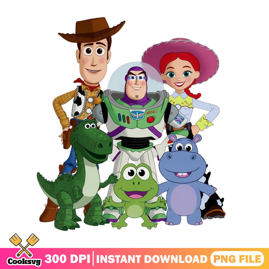 Toy Story Characters PNG Bundle, Woody Buzz Lightyear PNG, Disney PNG