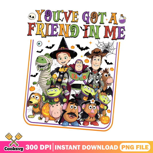 Toy Story Halloween PNG, You've Got A Friend In Me, Disney PNG
