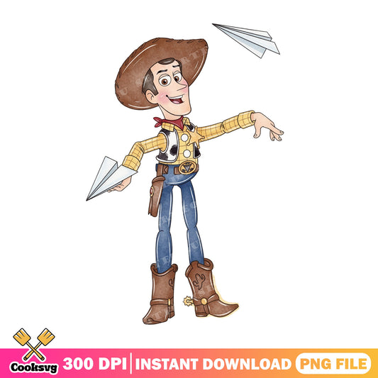 Woody Toy Story PNG, Disney Pixar PNG, Cowboy Clipart PNG