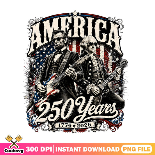 America 250 Years 1776 2026 PNG, 4th Of July PNG, Patriotic PNG